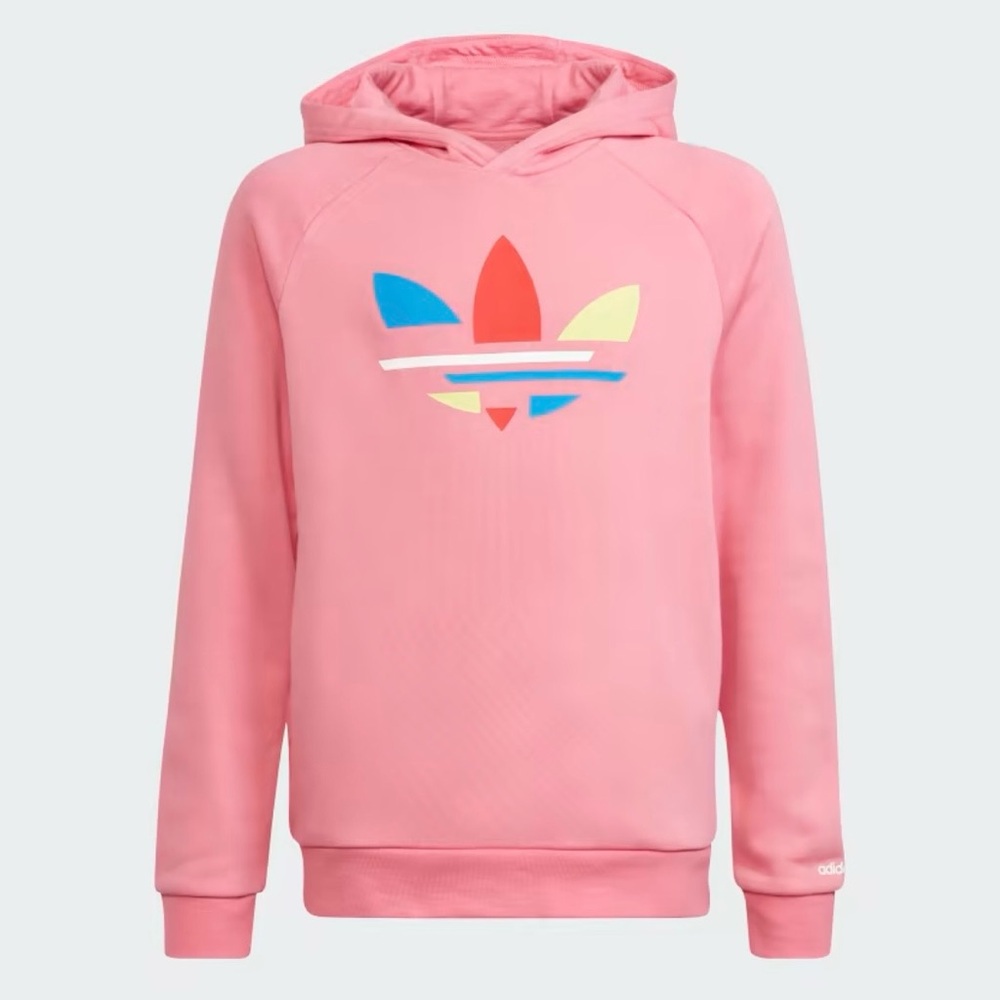 adidas Pullover Hoodie Sweatshirt “Rose Tone” H32396 Size Large Kids NEW